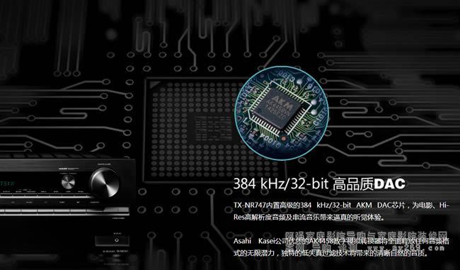 TX-NR747(ni)ø߼384 kHz/32-bit AKM DACоƬ