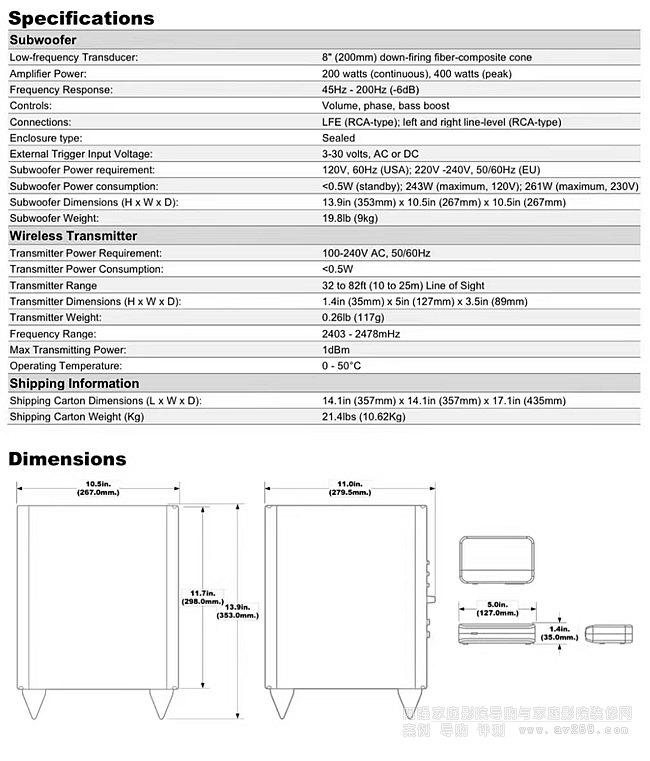 JBL SUB80P o(w)Դ